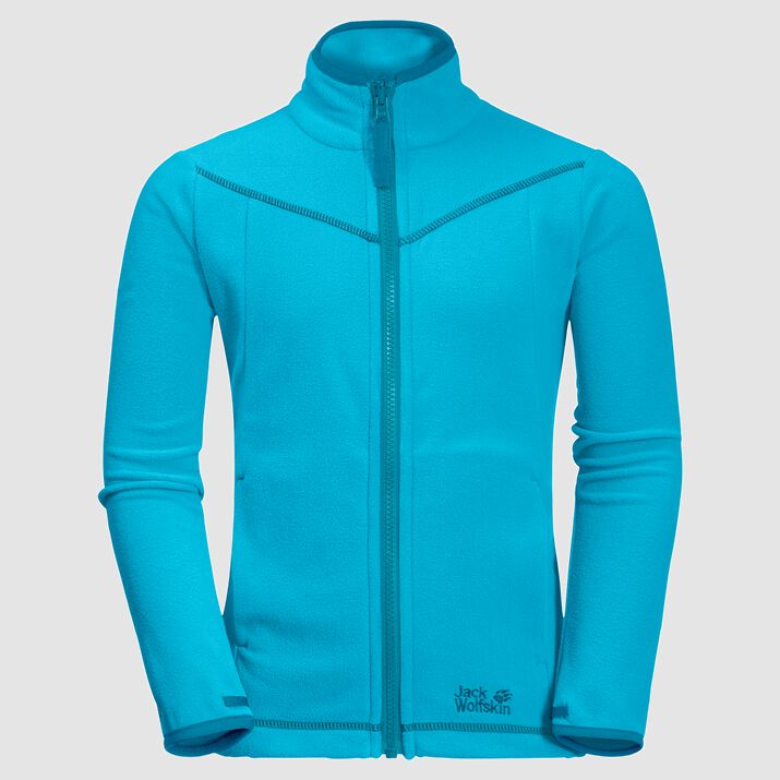 Jack Wolfskin Kids Sandpiper Fleece Jacket Turquoise Blue 240159CTV